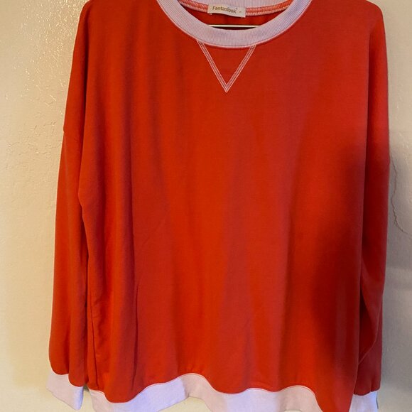 Fantaslook Sweatshirt for Women Crewneck Long Sleeve – Size L - Picture 2 of 9